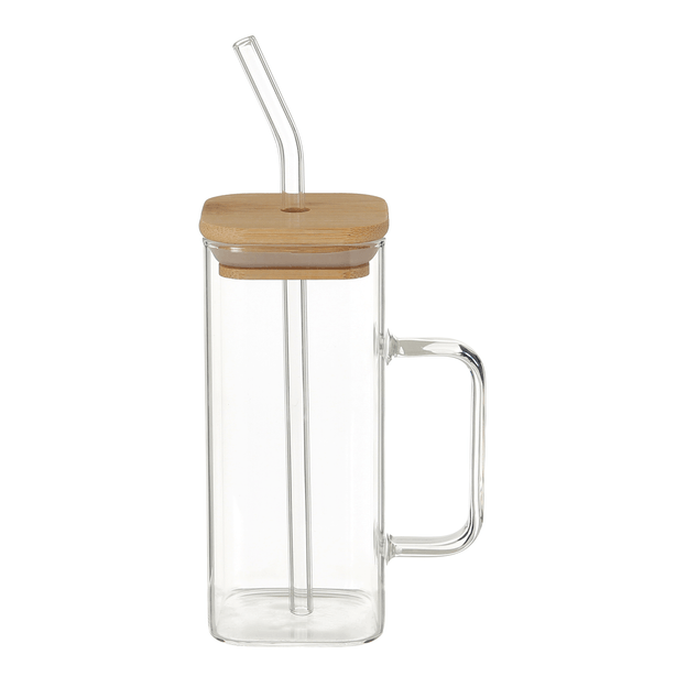 CANECA COM CANUDO 400 ML BAMBOO FRESH