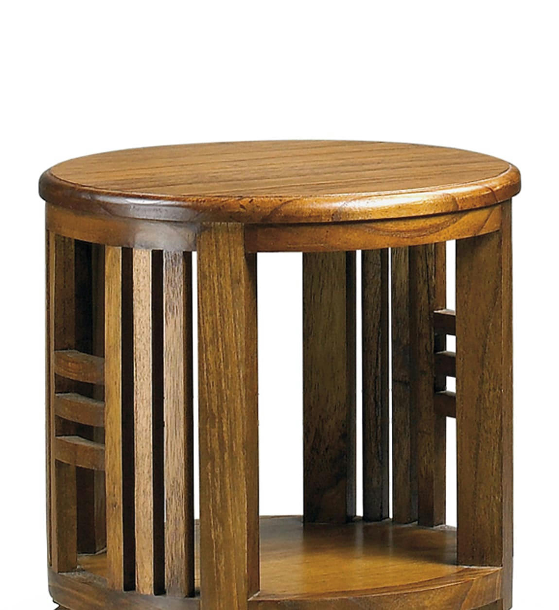 STAR - Table porte liquieurs en bois marron D 45 cm