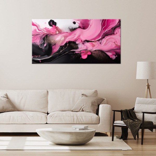 Feeby Obraz na płótnie, Różowa Abstrakcja Loft 120x60