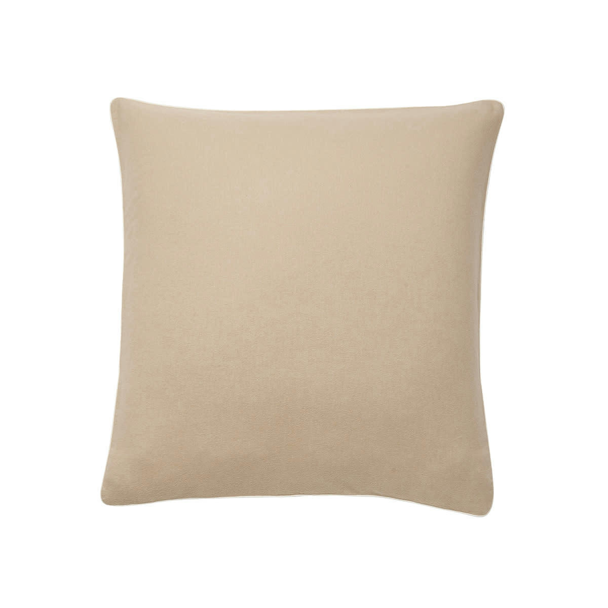 FRISSON - Taie d'oreiller en flanelle de coton gris 65x65