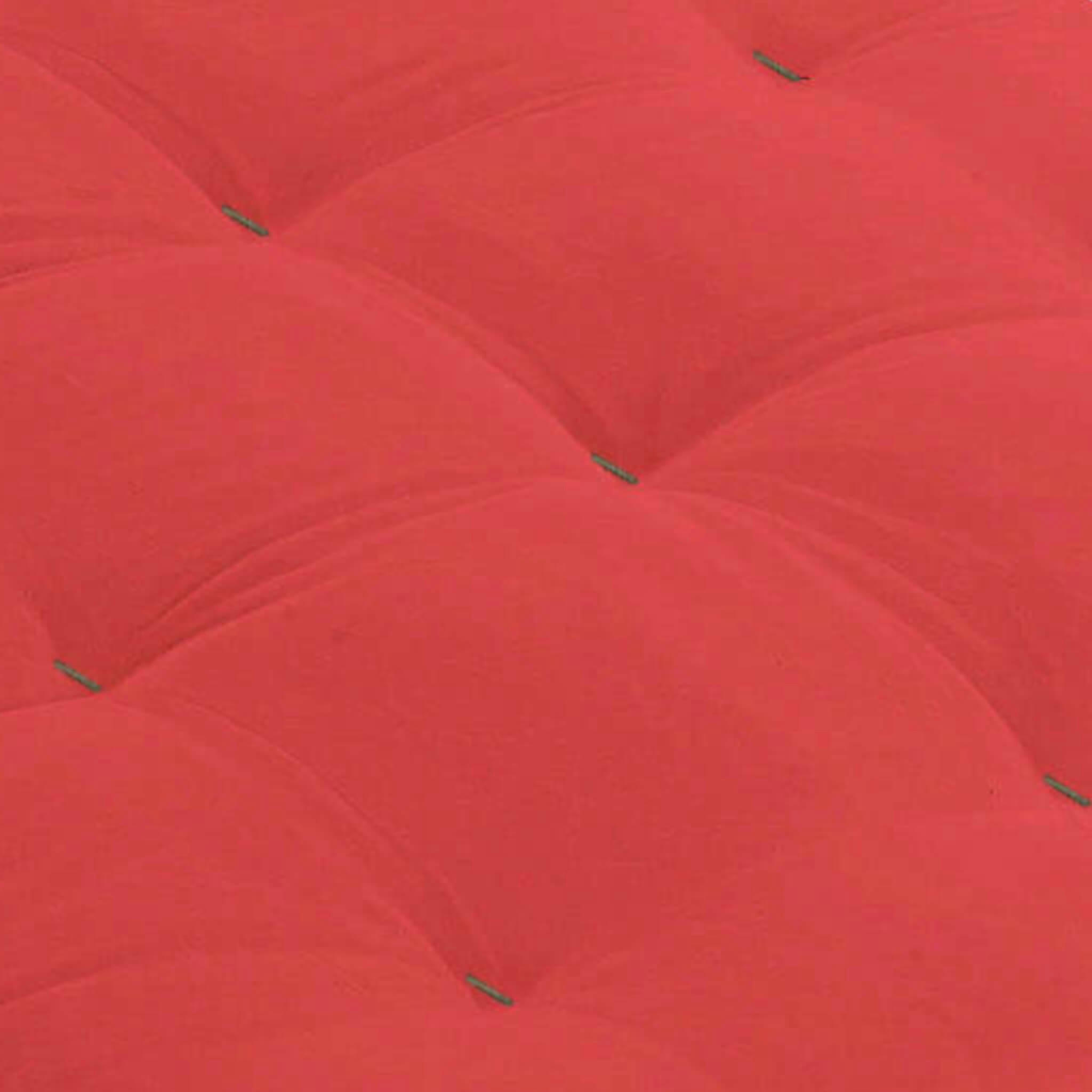 - Matelas futon coton traditionnel, 13cm rouge 90x190