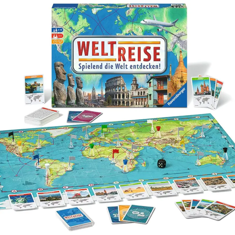 Familienspiel Weltreise