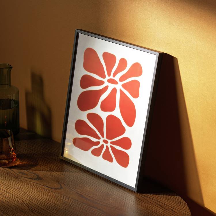 Habitat Aluminus Black Metal Picture Frame - 30X40cm