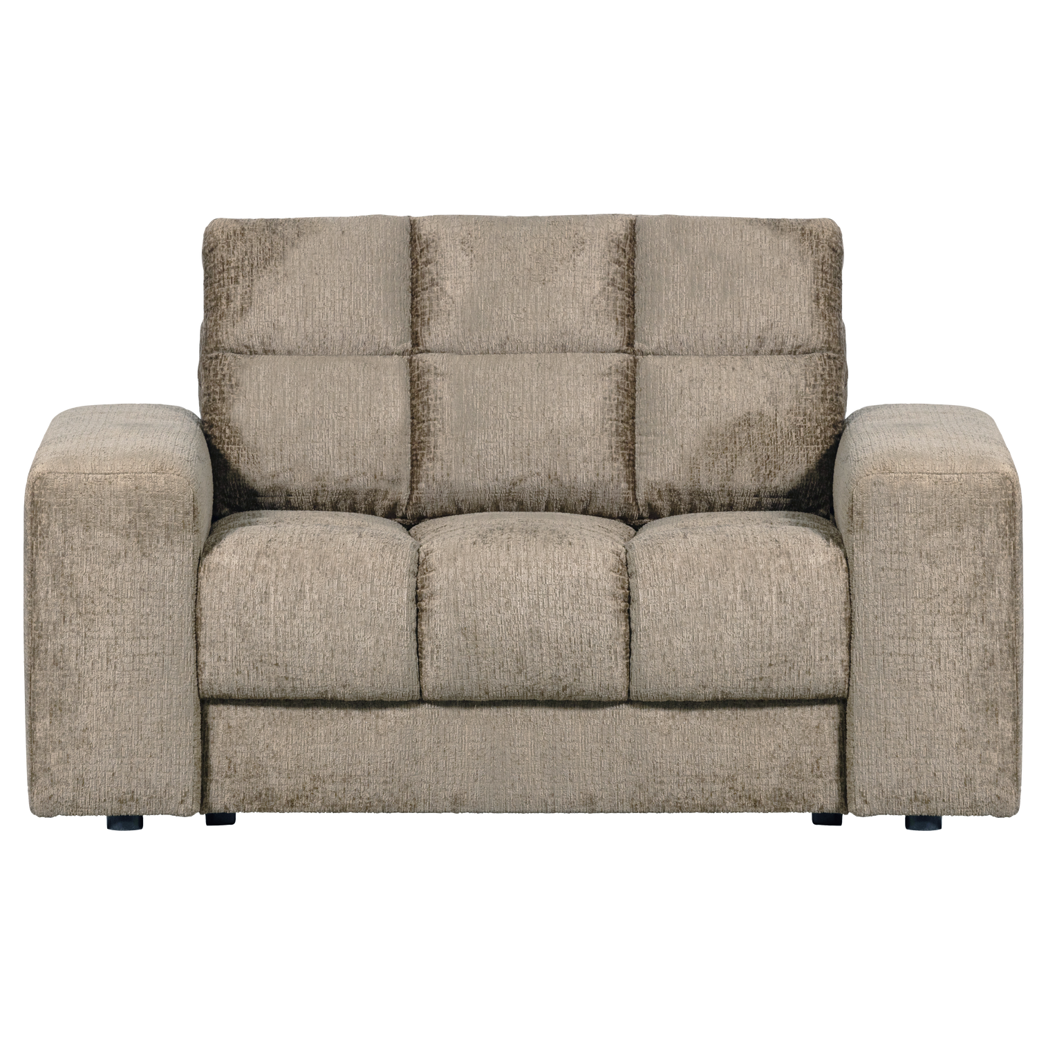 WOOOD loveseat Second Date - Structure Velvet - Wheatfield -78x136x101