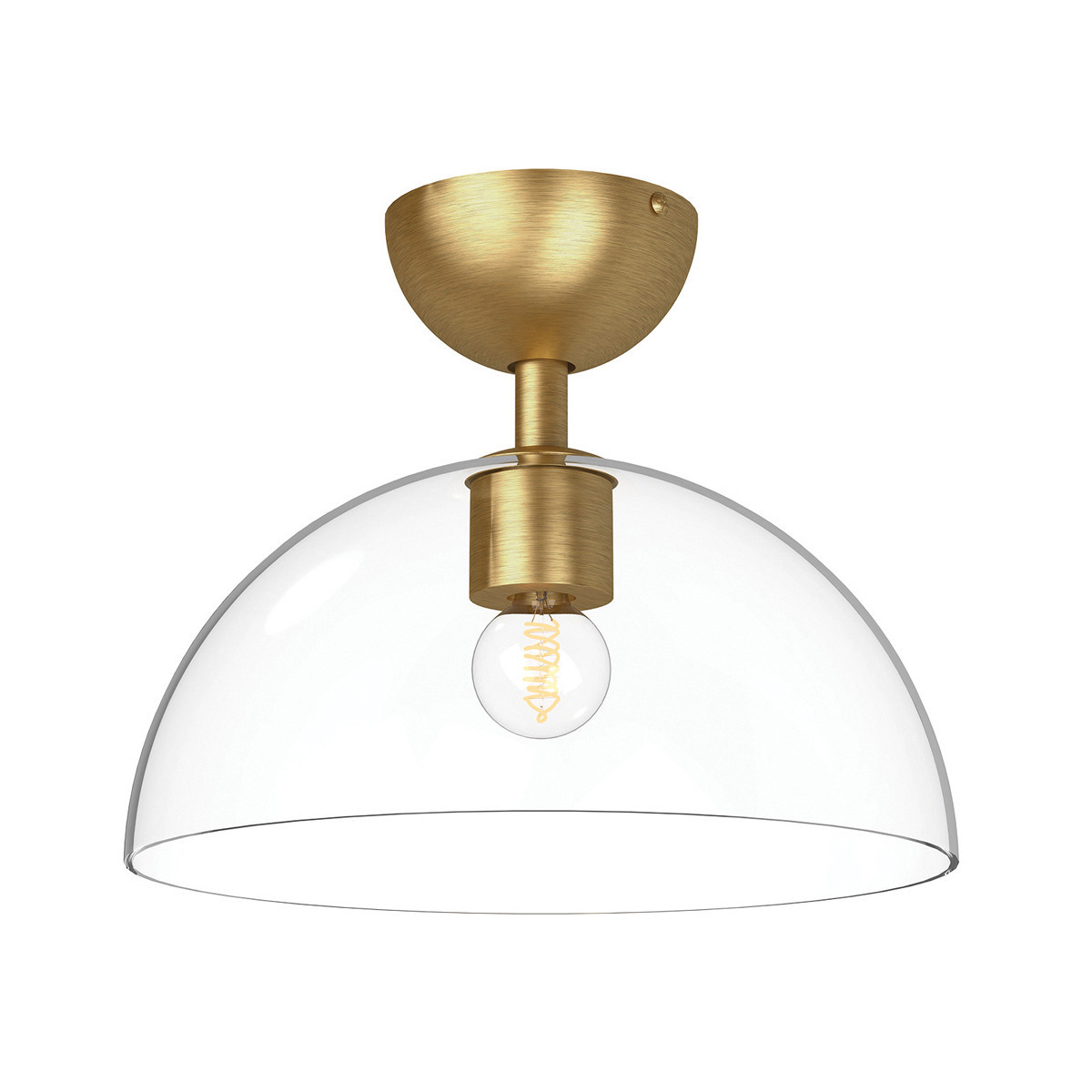 Lampa sufitowa szczotkowany złoto-przezroczysty JUDE 1xE27x60W Alora Mood