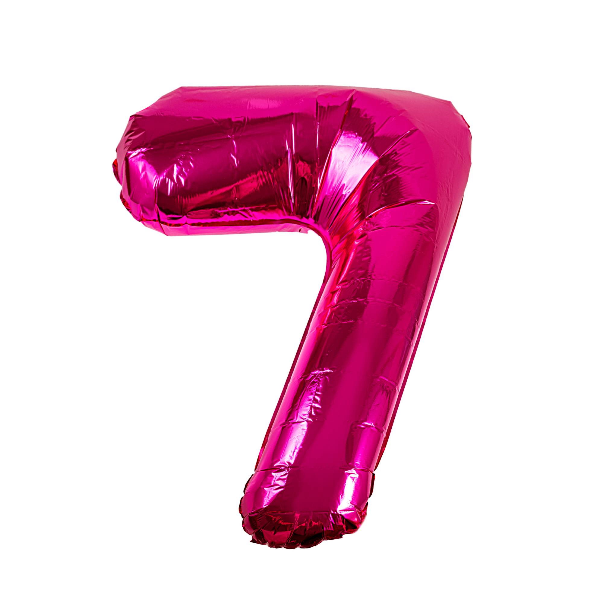 Extra Large Pink Foil Number 7 Balloon