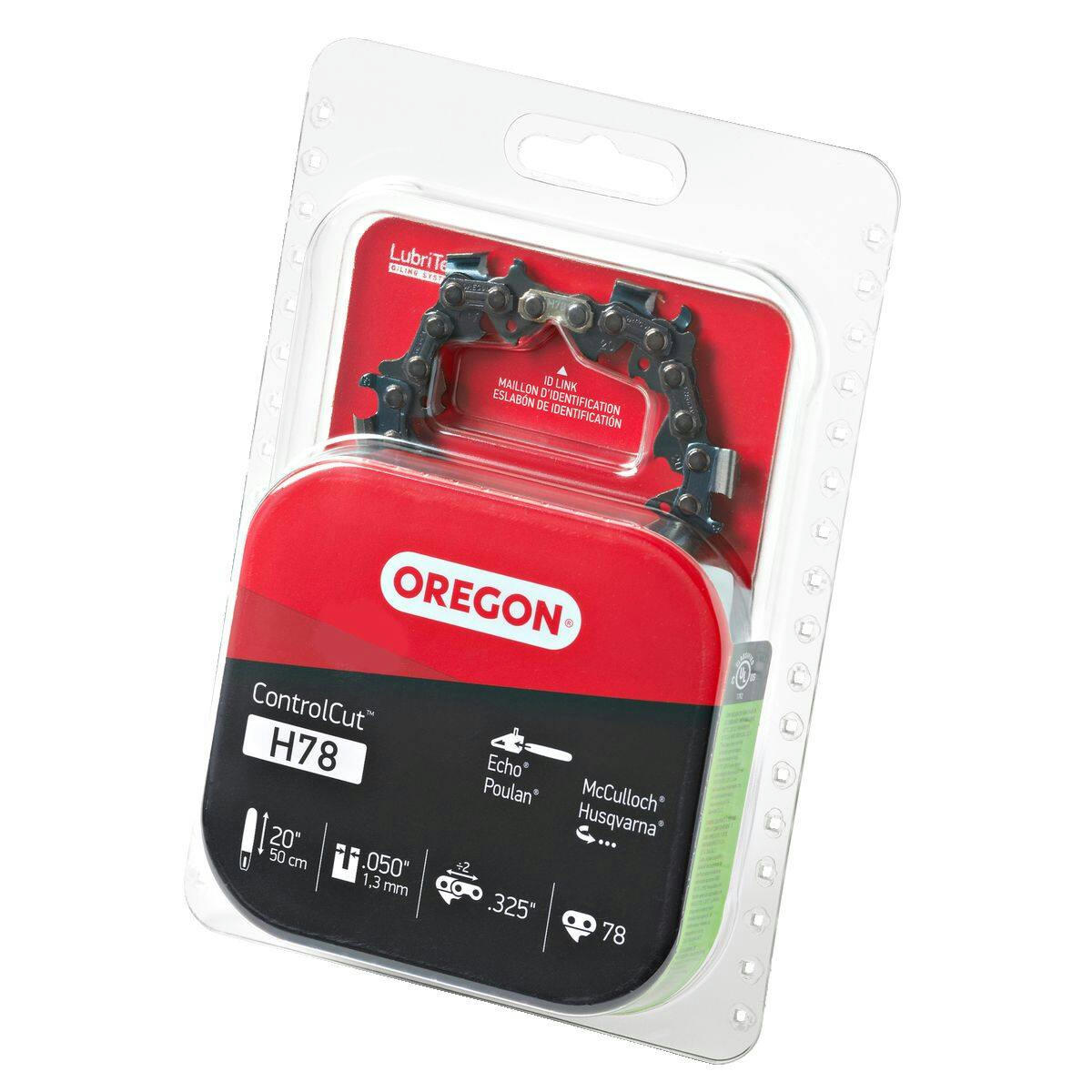 Oregon AdvanceCut H78 Chainsaw Chain, Fits Various Brands & Models, 20-in