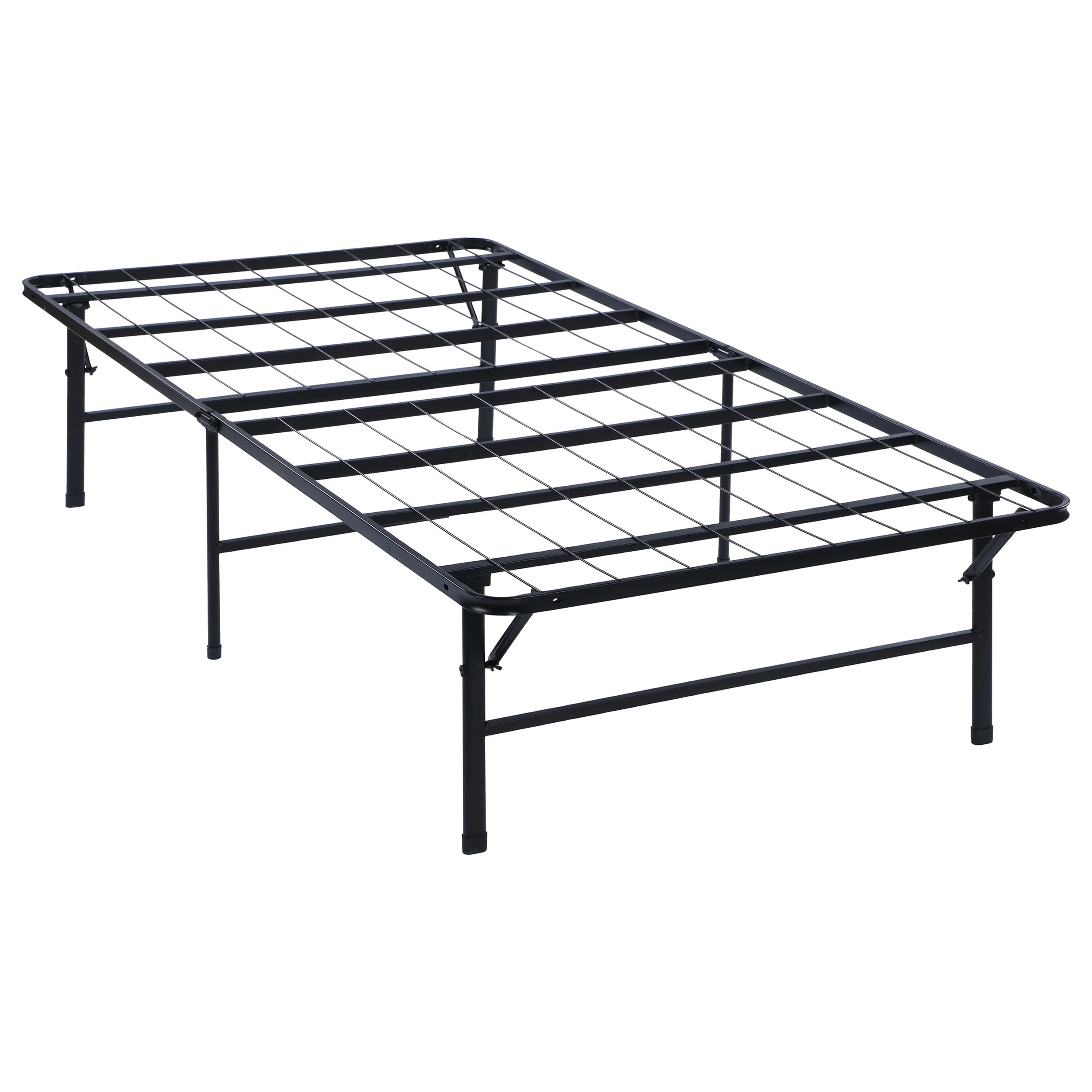 Mabel Metal Mattress Support Platform Bed Black