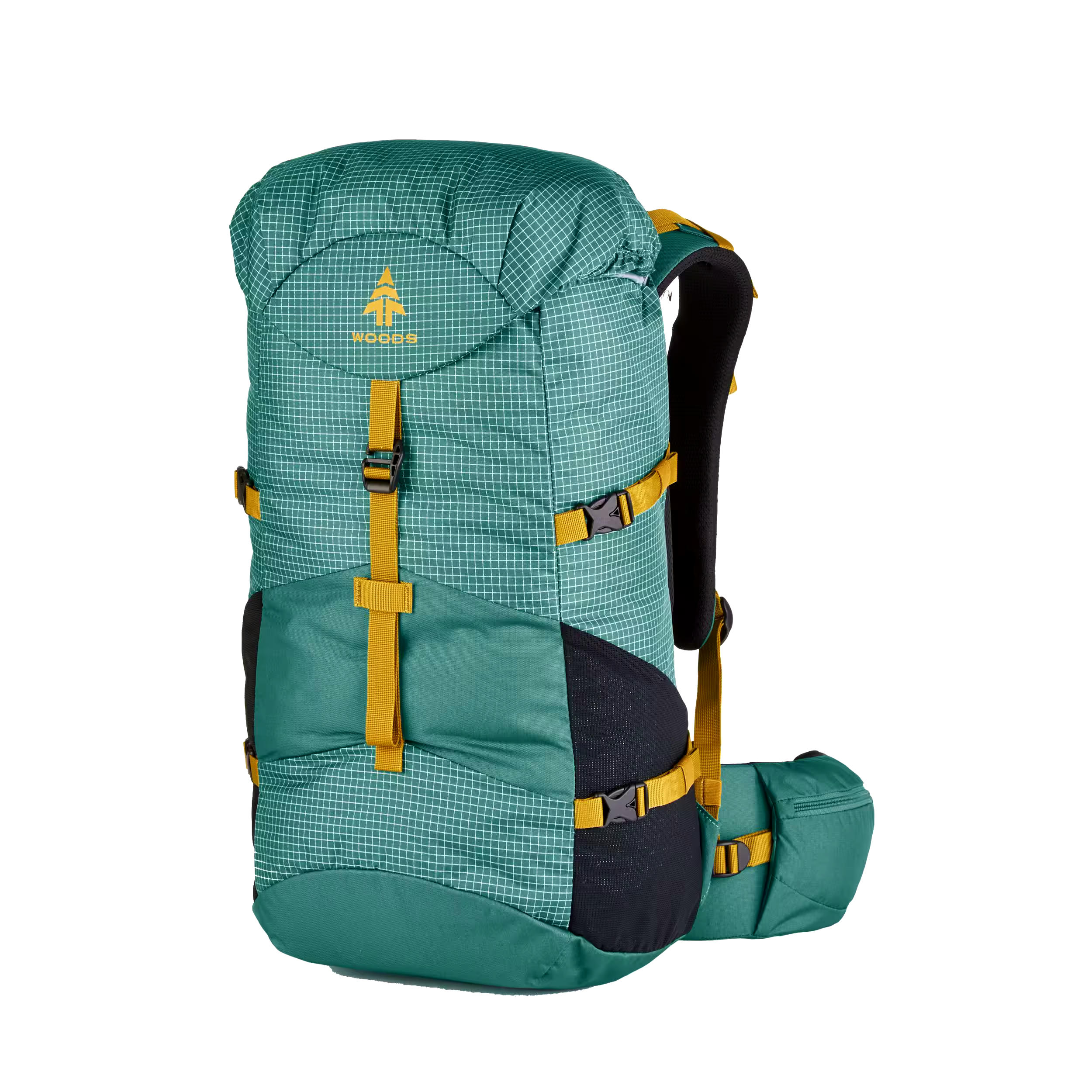 Woods Chilkoot Lightweight Water-Resistant Backpack For Hiking/Camping/Travel, 40-L