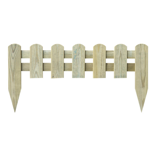 Bordure à planter Stackette bois naturel H.30 x L.60 cm