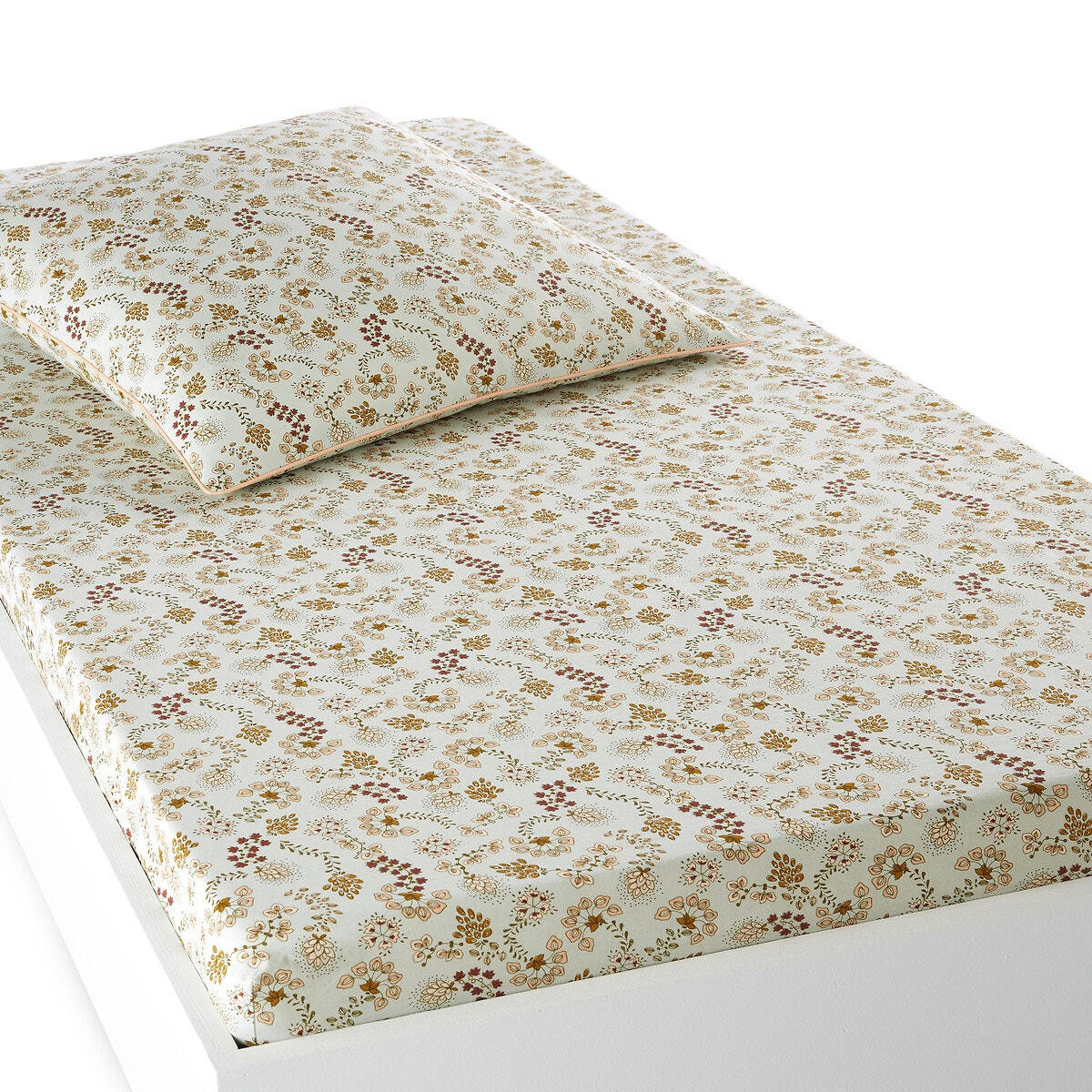 Drap housse enfant, coton lavé, Amanda