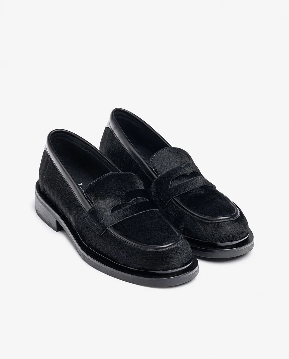 Zapato plano LEI-003 negro