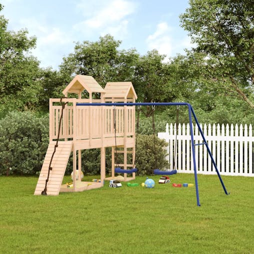 NNEVL Outdoor Playset Solid Wood Pine
