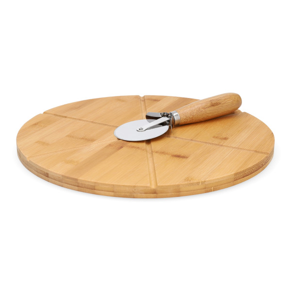 Deska BAMBOU do pizzy z nożem, 2el. 32 cm HOMLA