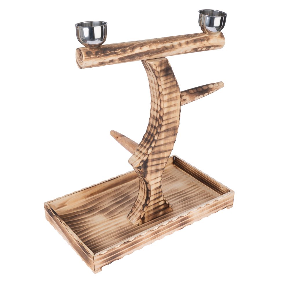 TIAKI Wooden Parrot Perch