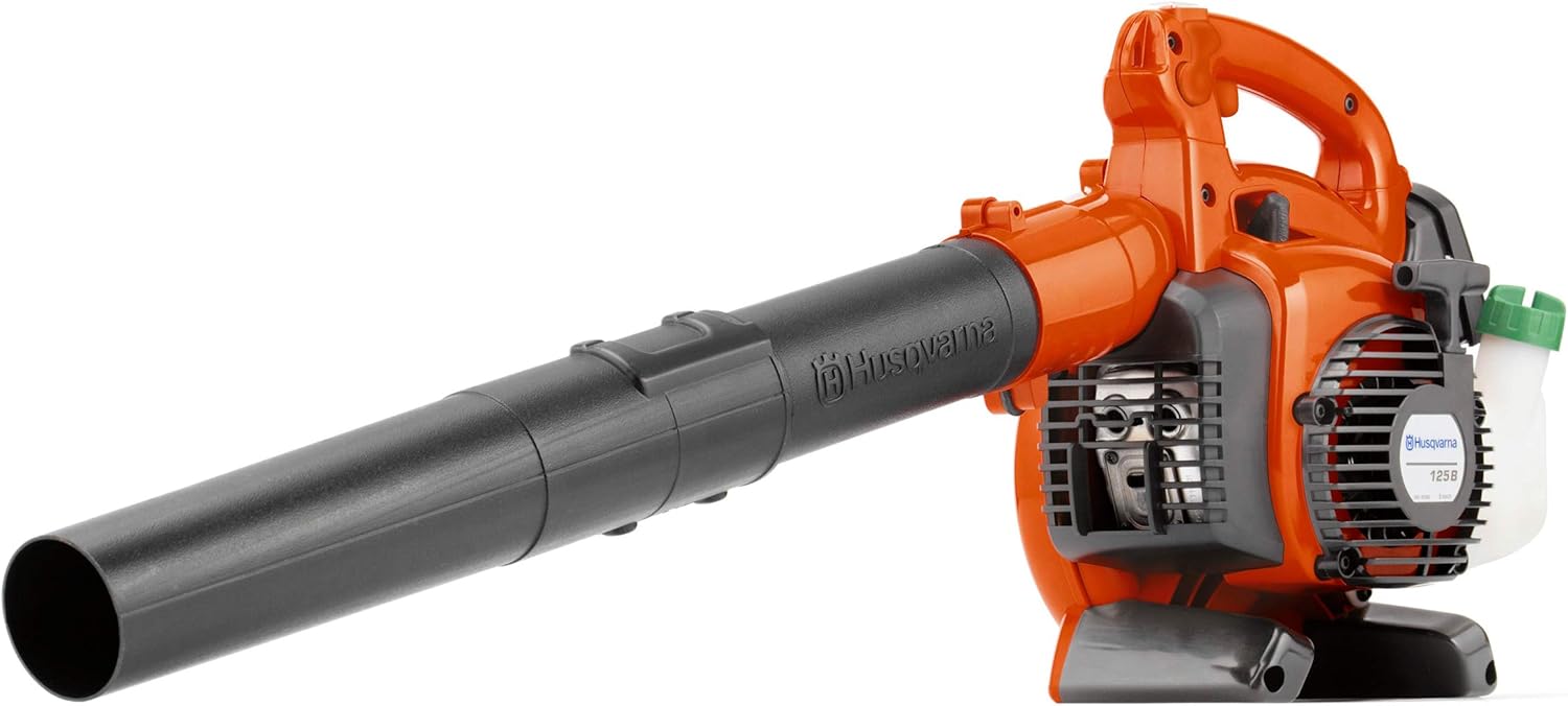 Husqvarna 125B Gas Leaf Blower  28-cc 1.1-HP 2-Cycle Handheld Leaf Blower  470-CFM  170-MPH  12.5-N Powerful Clearing Performance and Ergonomic Design  Gifts for dad