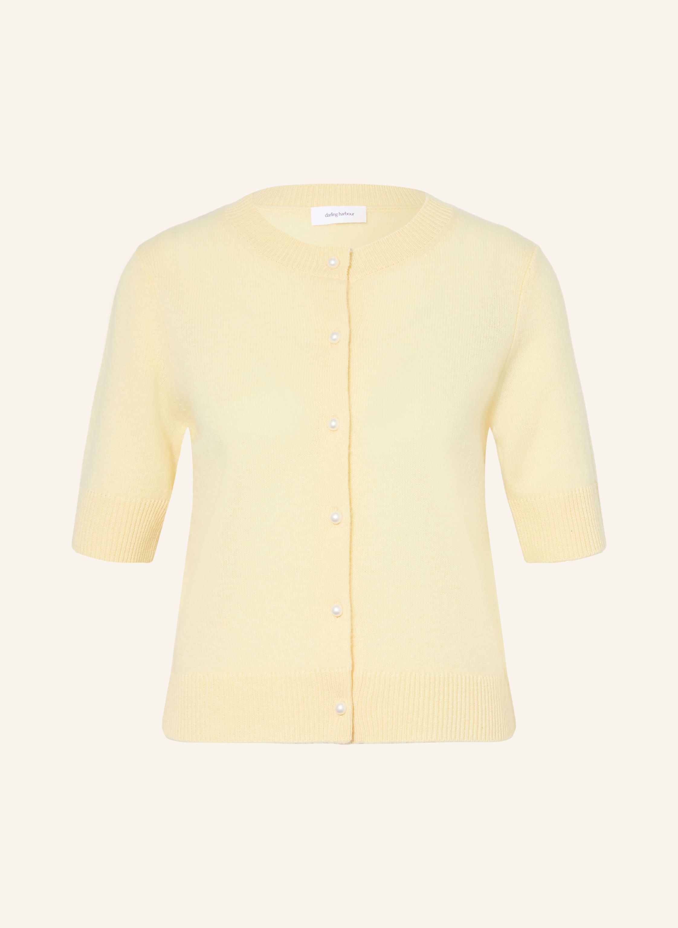 darling harbour Strickjacke mit Cashmere und 3/4-Arm