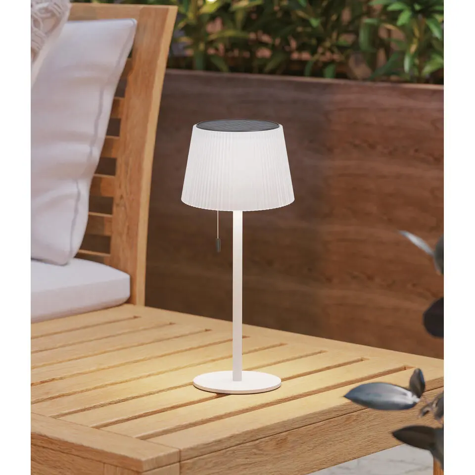 EGLO Scordiano Tafellamp - Solar - 38 cm - Wit - Oplaadbaar