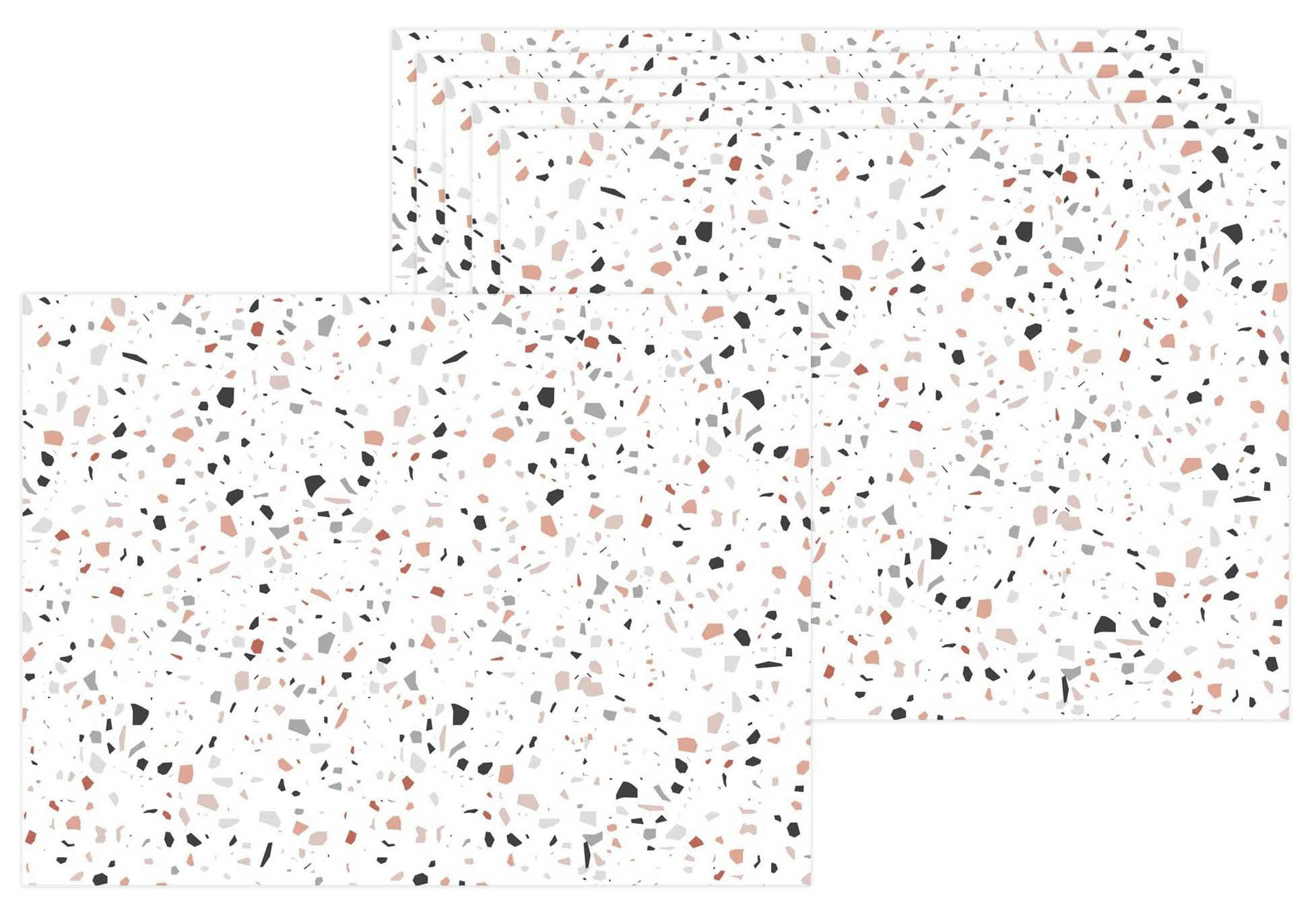 - Set de table effet terrazzo 40 x 30 cm (lot de 6)