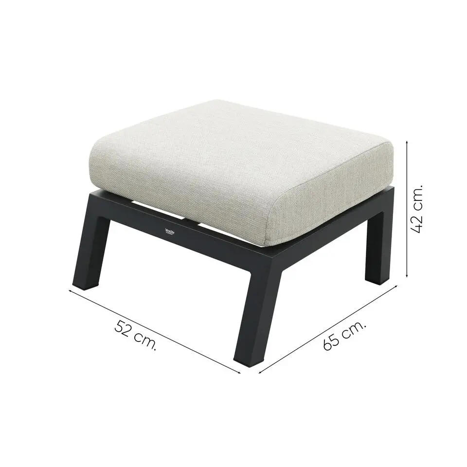 VDG Boston hocker - Antraciet