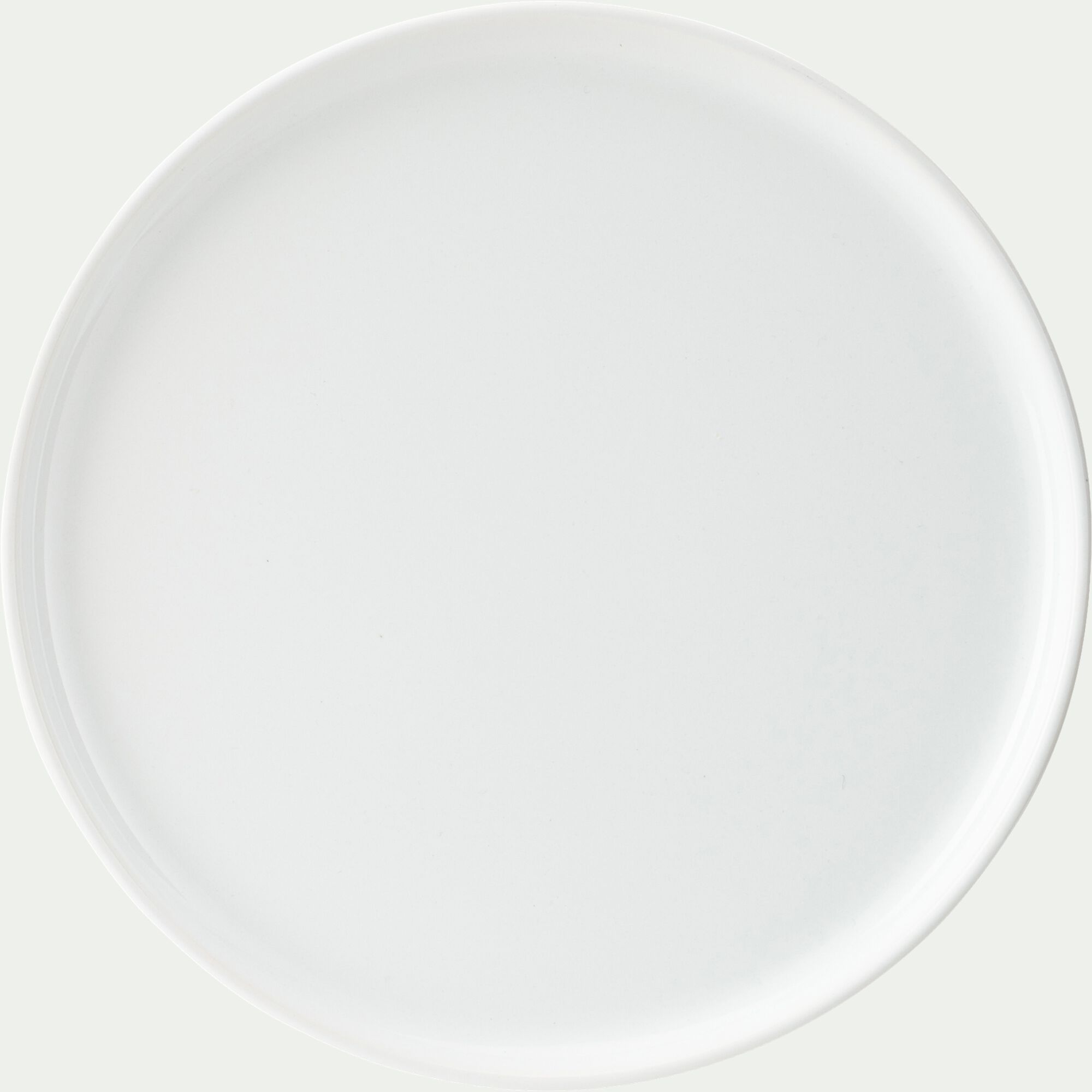 SELMA - Assiette à dessert en faïence D22,3cm - blanc ventoux
