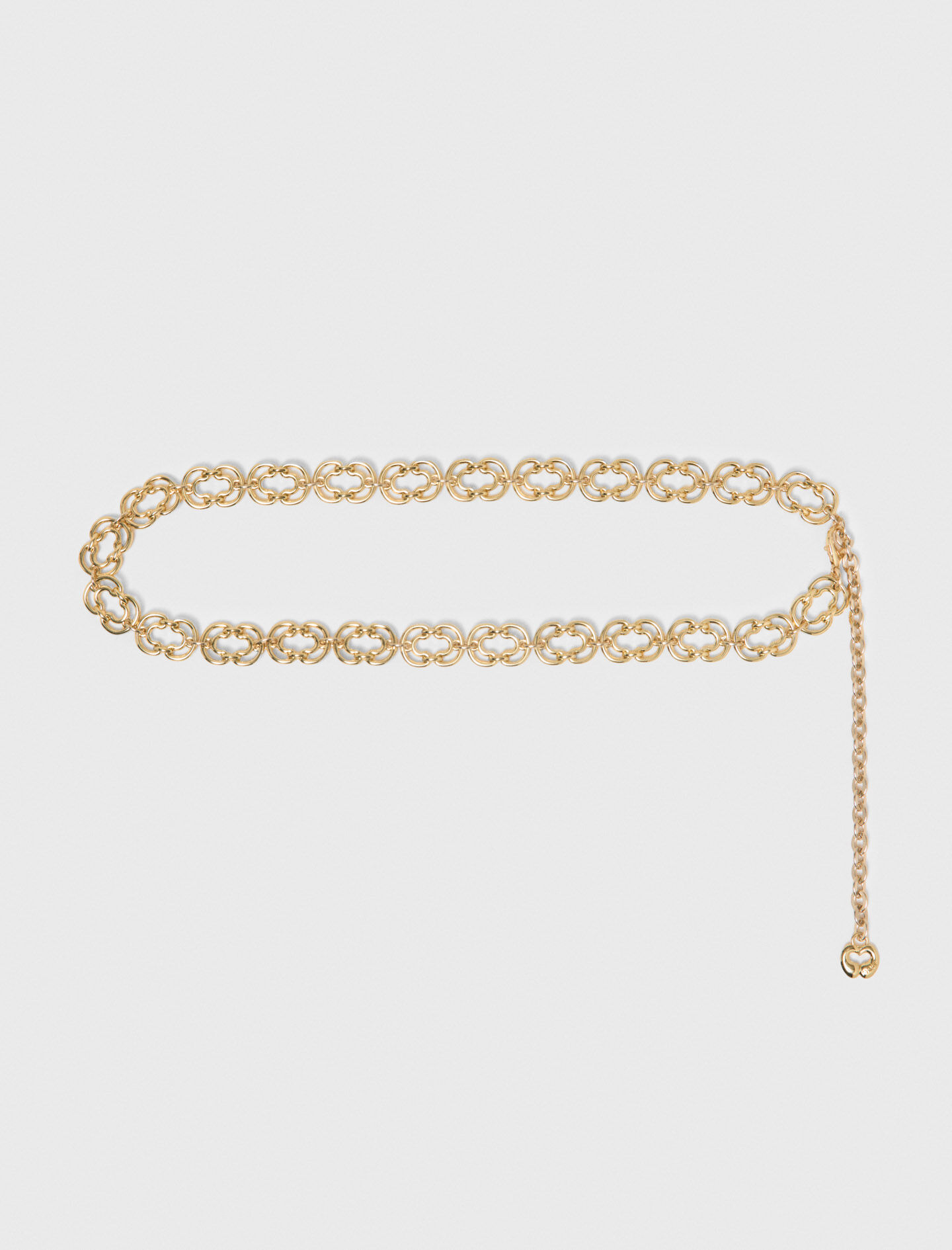 Ceinture chaîne à maillons dorés
