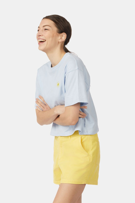 Ayacucho Cropped Mini Embroidery Tee Dames