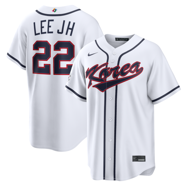 Jung Hoo Lee Korea Baseball Nike 2026 World Baseball Classic Home Stadium Jersey - White