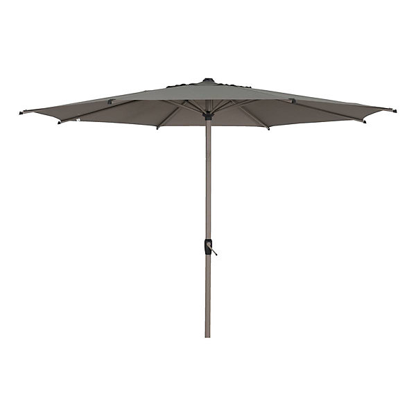Parasol droit rond inclinable Loompa 3m café - Hespéride