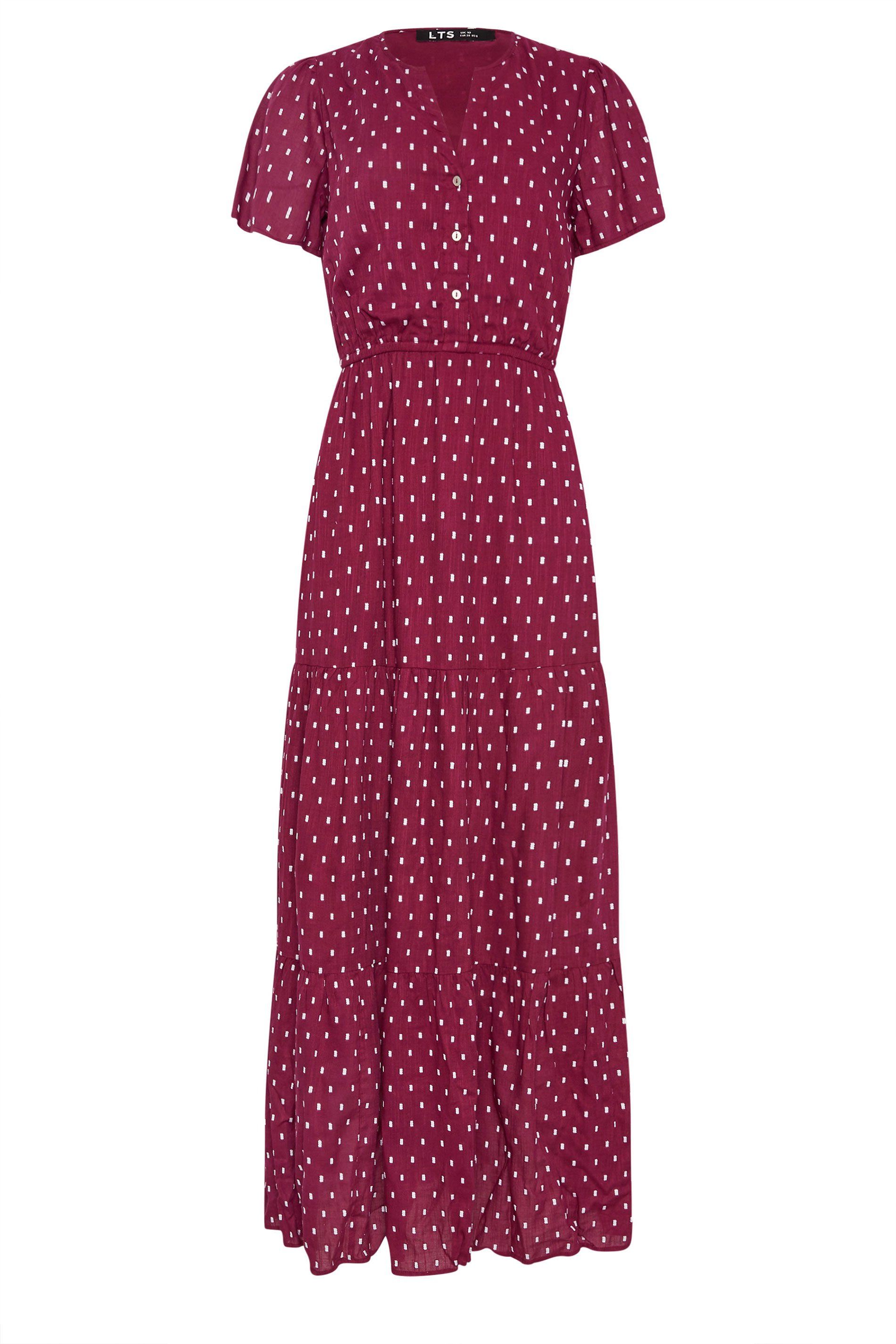 Long Tall Sally Tall Spot Tiered Maxi Dress