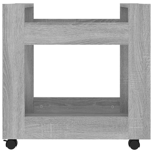 NNEVL Desk Trolley Grey Sonoma 60x45x60 cm Engineered Wood
