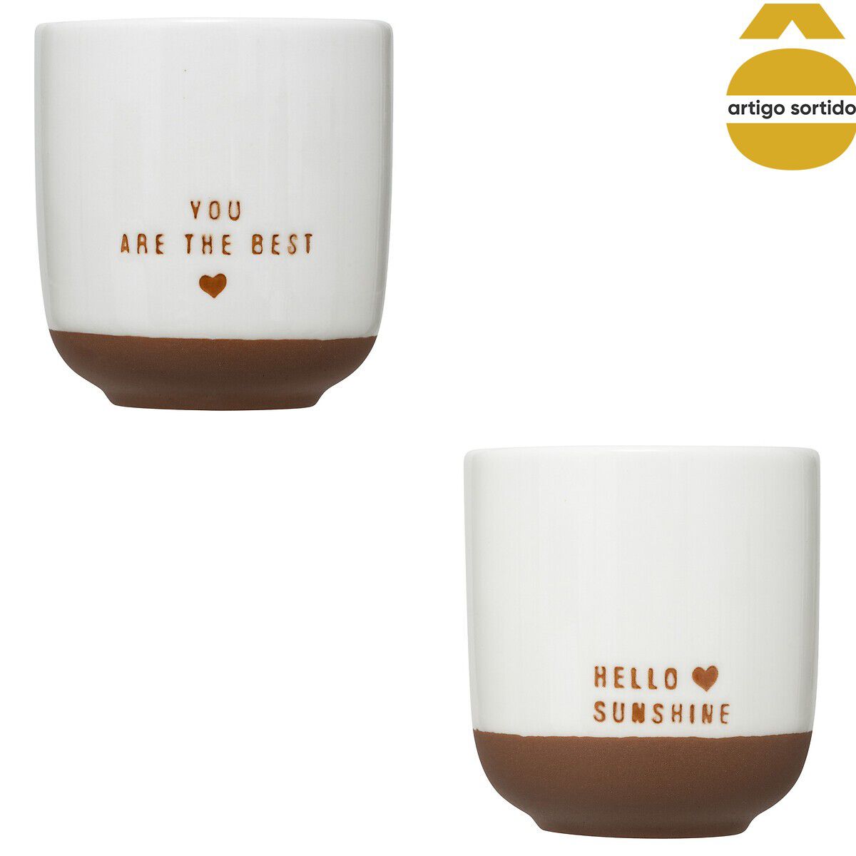 Chávena de café HELLO branca 10cl