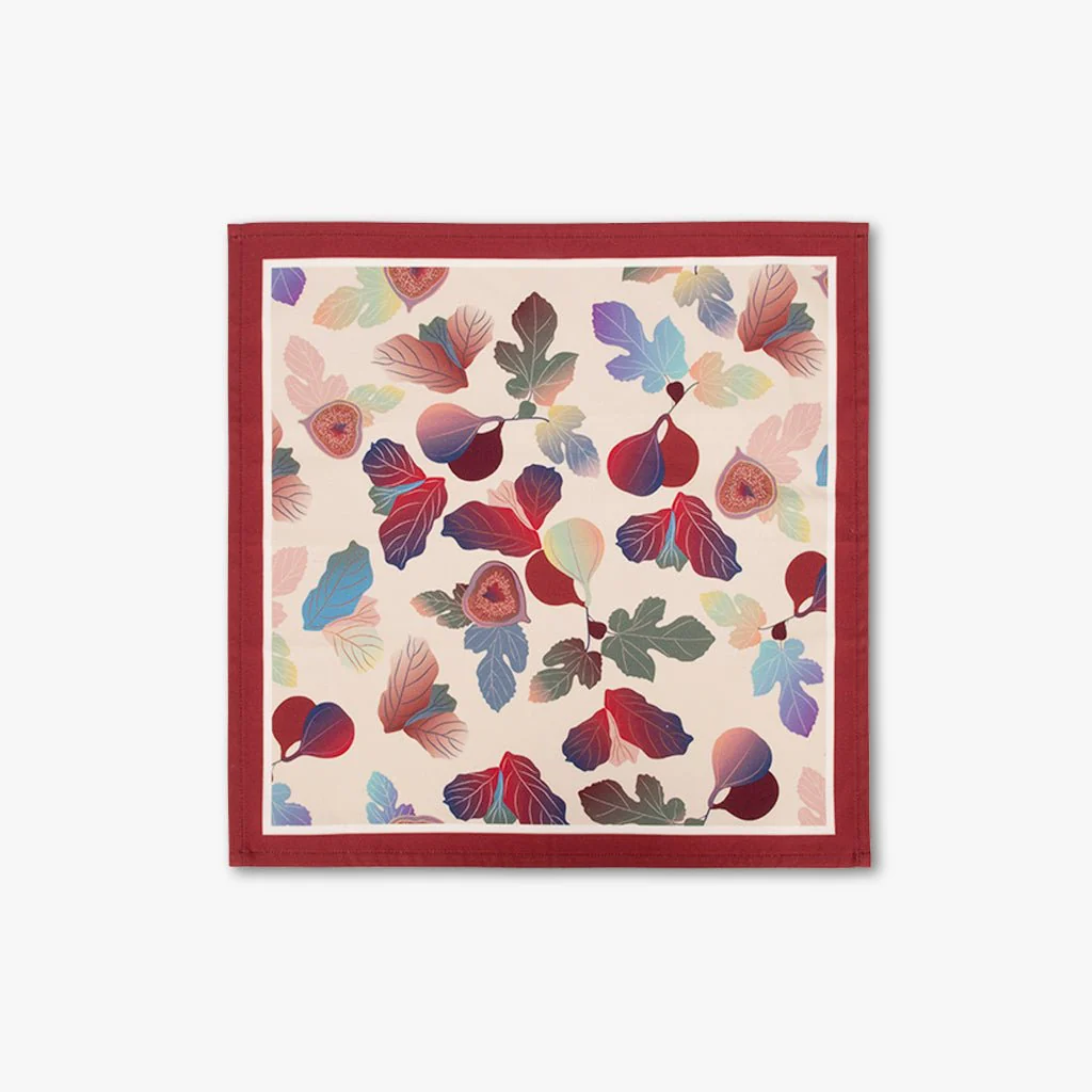 Conjunto 2 Guardanapos Algodão com Figos FIGO