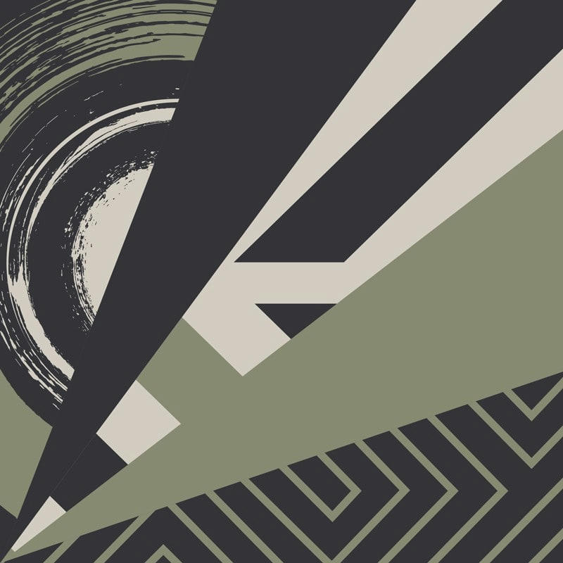 MIX ETHN'OLIVE - Lot de 5 Contremarches MIX H 15xL100cm Vert Graphique