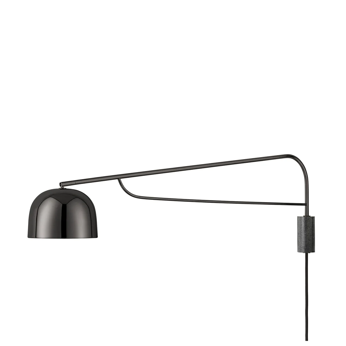 Normann Copenhagen - Grant LED-Wandleuchte, 111 cm / schwarz