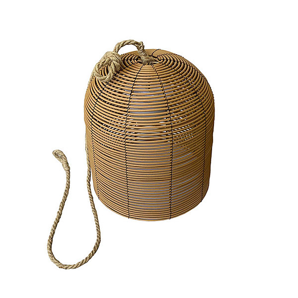 Lampe sans fil LED intégrée dimmable 1W Hang bohème Lumisky marron l.30 x H. 31 x P.30 x Ø 30 cm