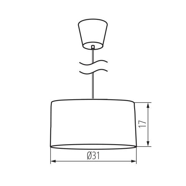 Lampa wisząca LL ARILAS LAMP07 E27 66517 LightLogic boho EKO papierowy