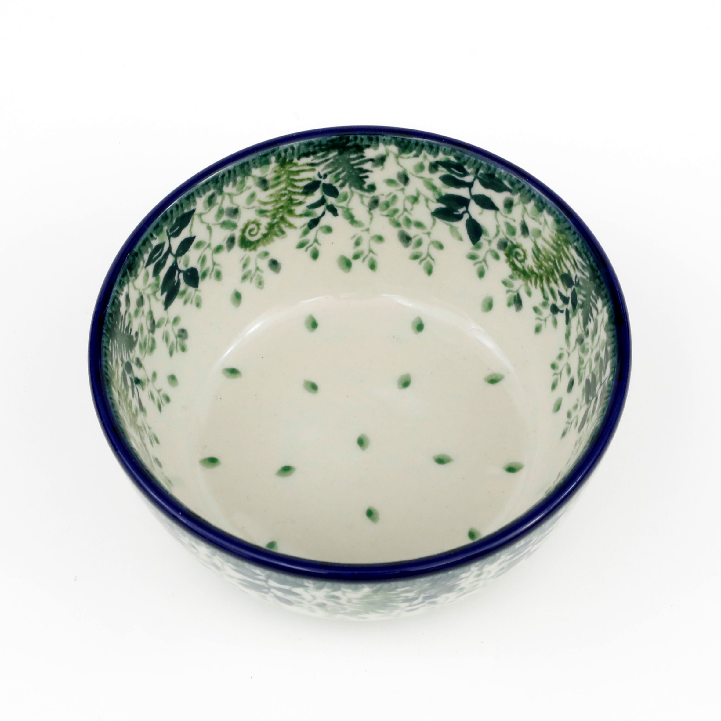 Miska ceramiczna 017 v-0,25l 2206X Zielone paprocie