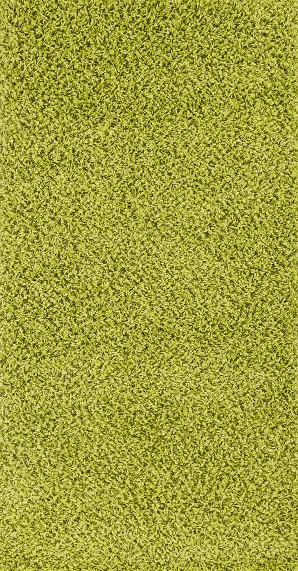 LILLY - Tapis de Couloir Shaggy Uni Chic Vert 80x220