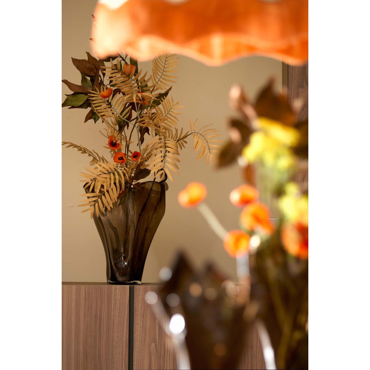 Light & Living glazen vaas AIORA in donkerbruin – Ø42x53 cm