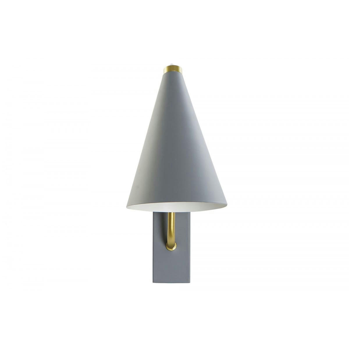 - Applique murale métal gris et doré 12x25x29cm