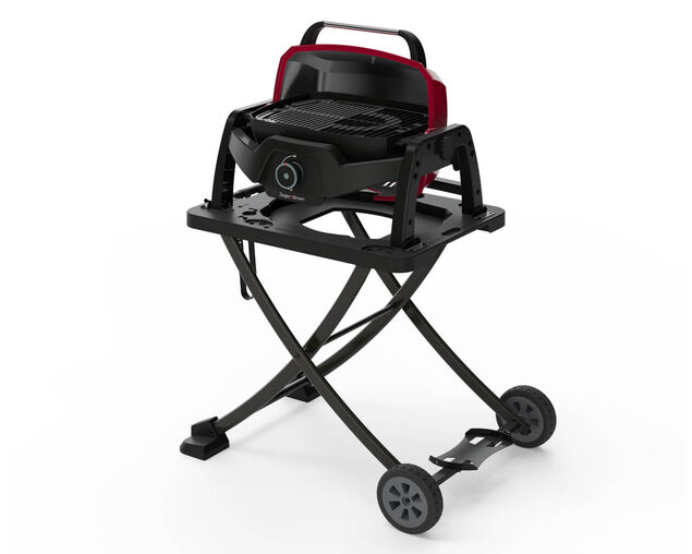Ziggy Elite Nomad Single Burner Flame Failure BBQ plus Cart Bundle - Chilli Red