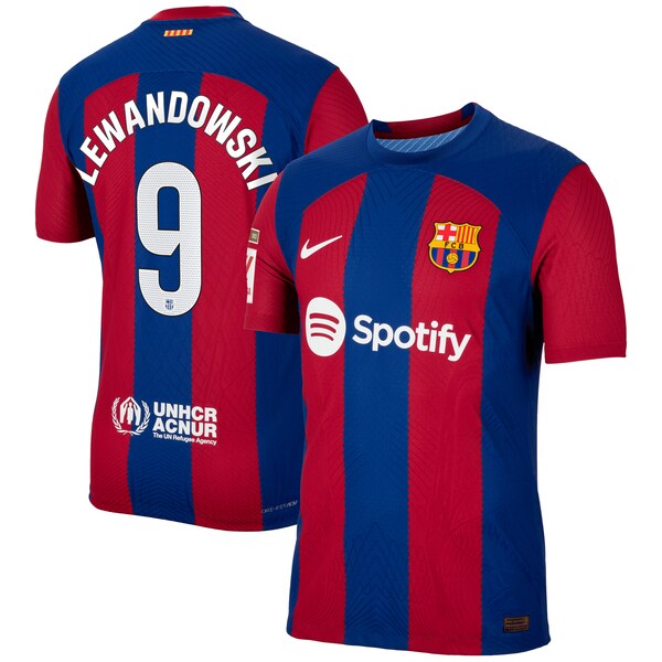 Robert Lewandowski Barcelona Nike 2023/24 Home Authentic Jersey - Royal/Aqua/White