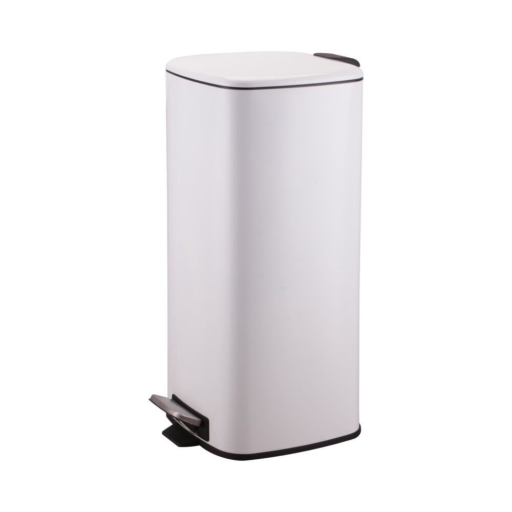 Poubelle pédale blanche 30L