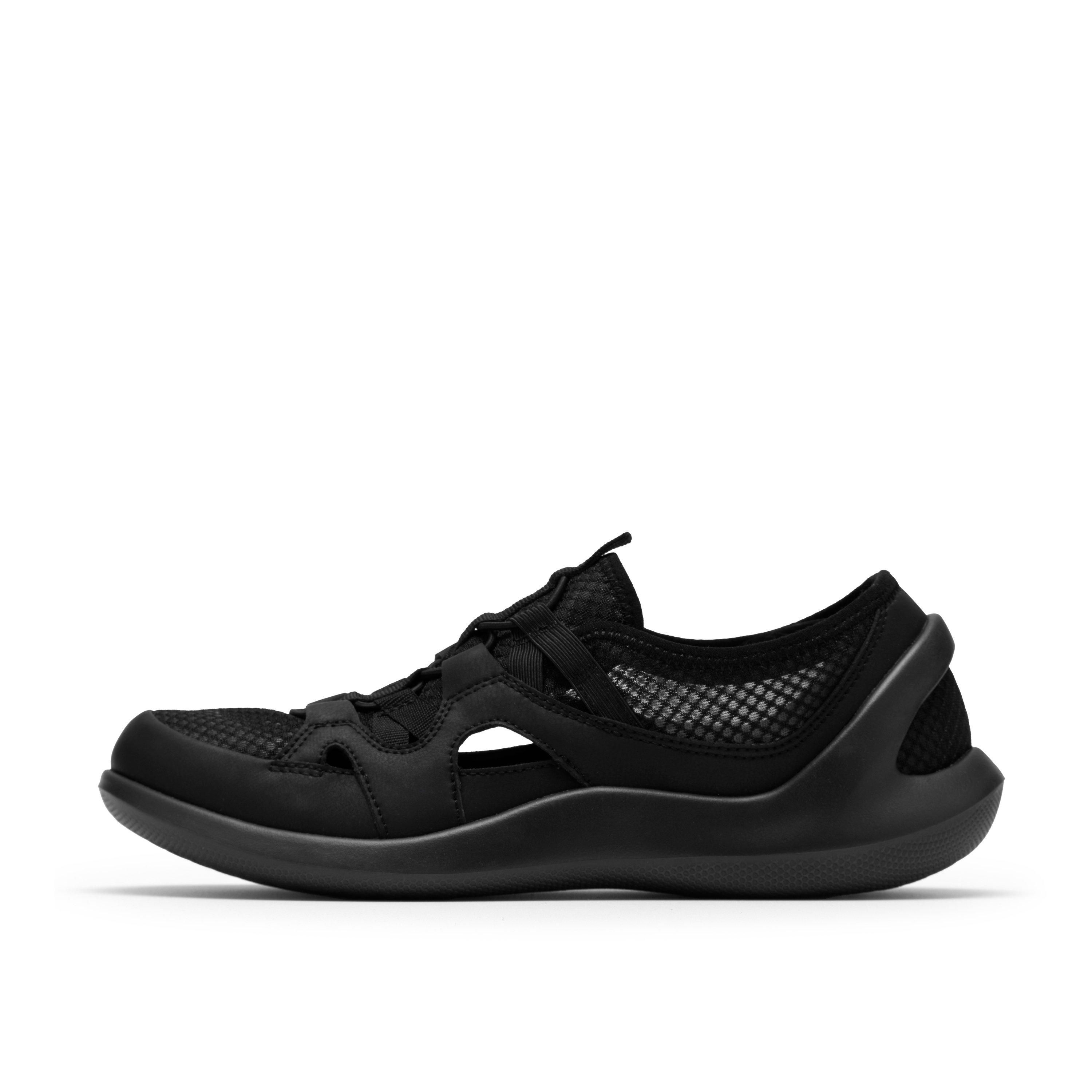 Clarks Solevana Step Black Trainers