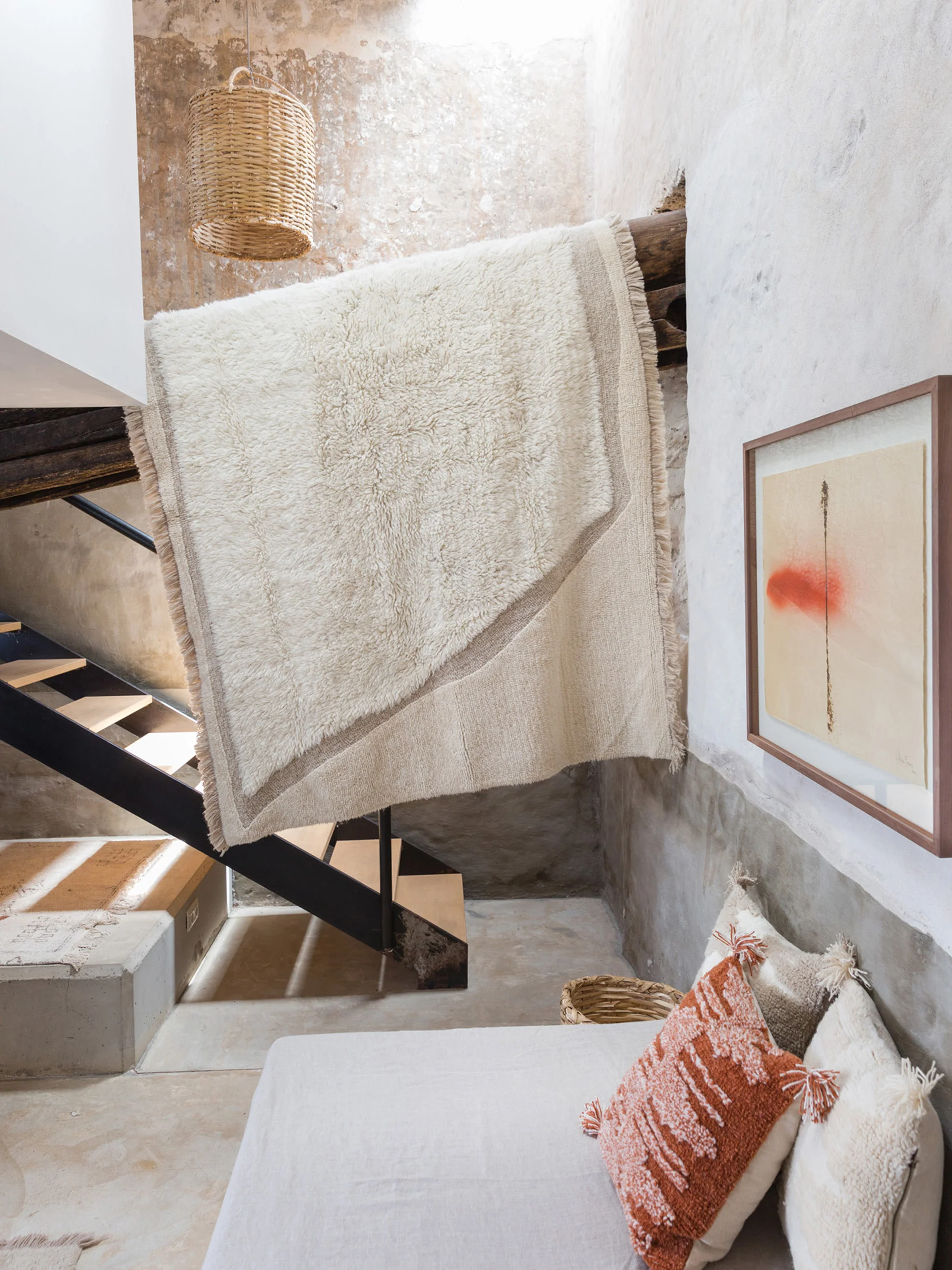 Hochflor-Teppich Nomad aus Wolle