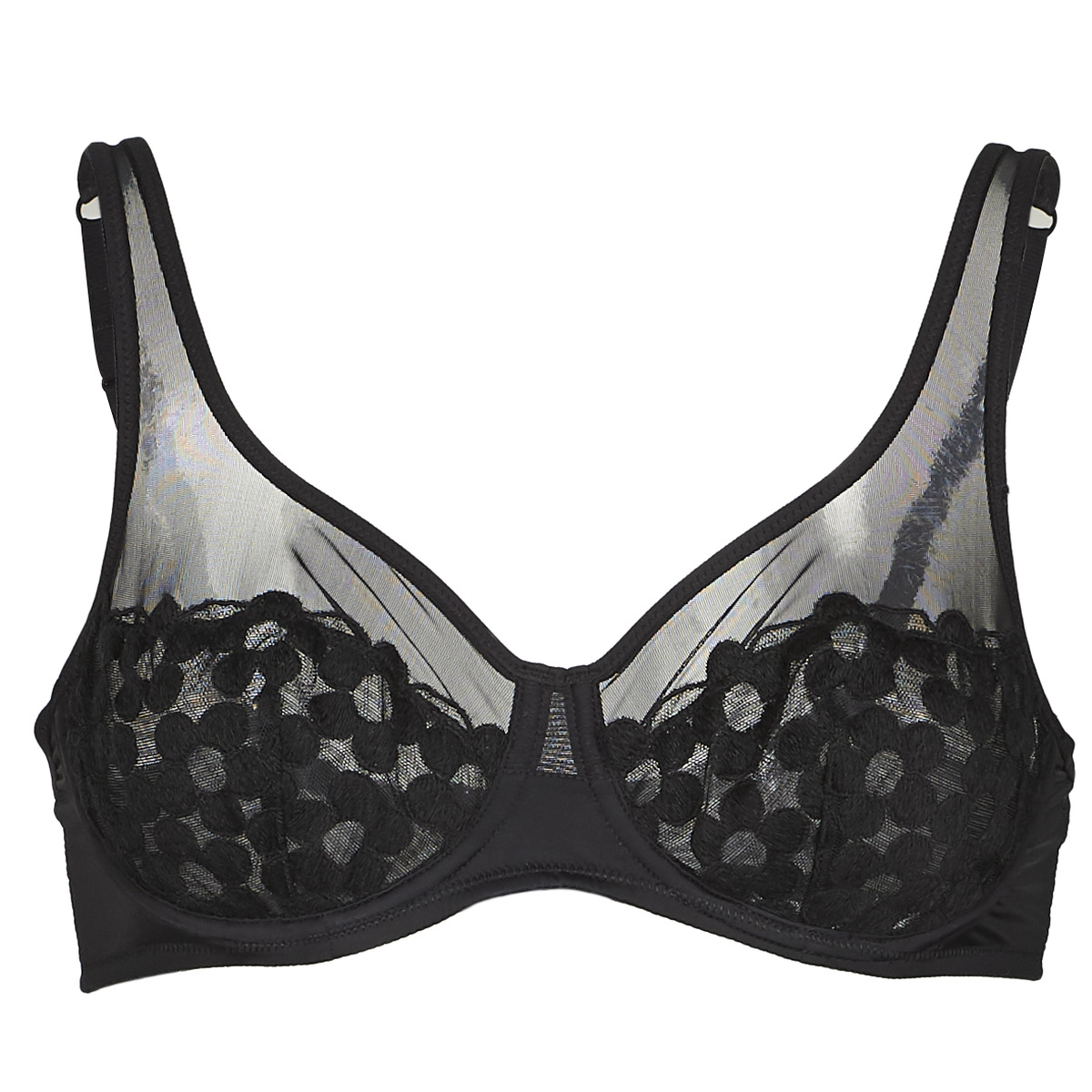DIM - GENEROUS MOD BRODERIE - Black