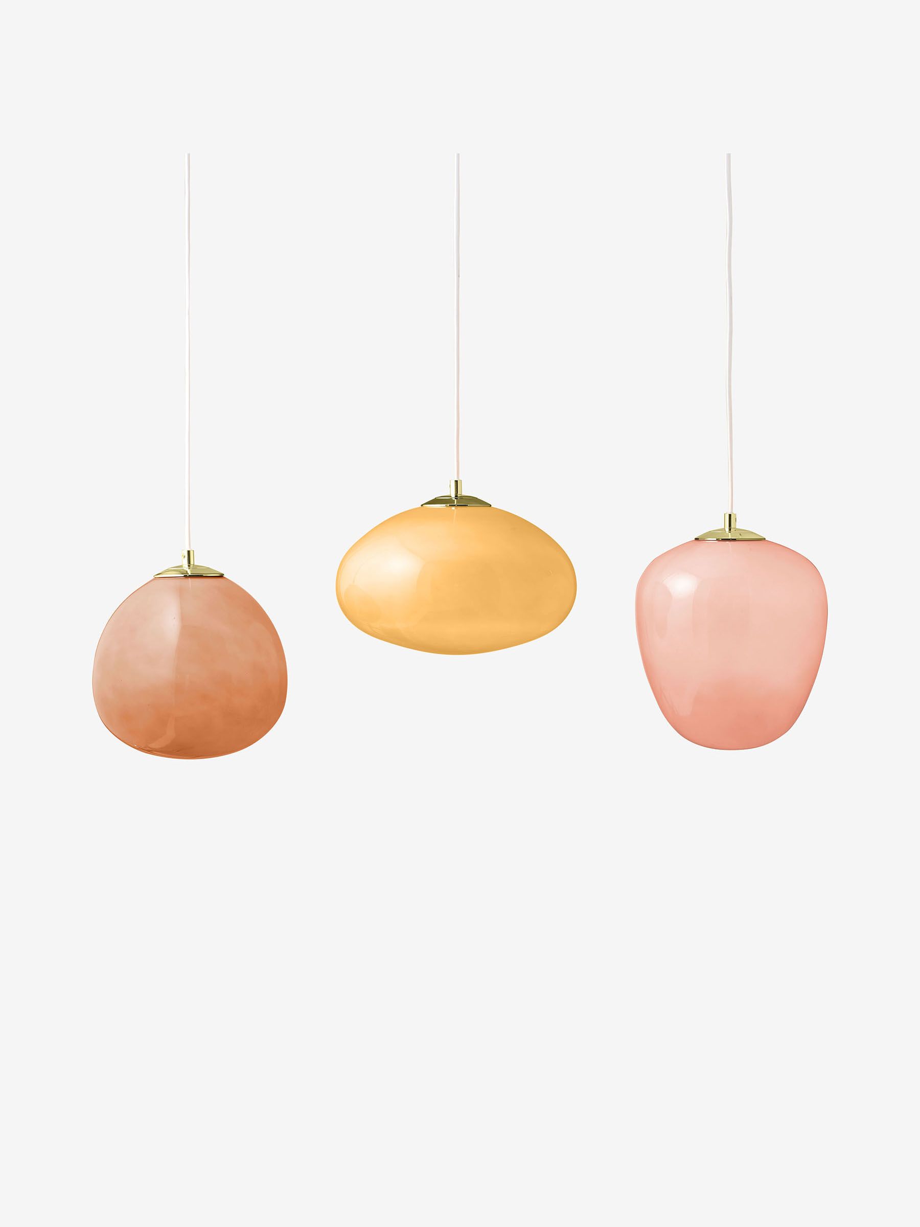 Adrianne Linear Pendant Light in Pink