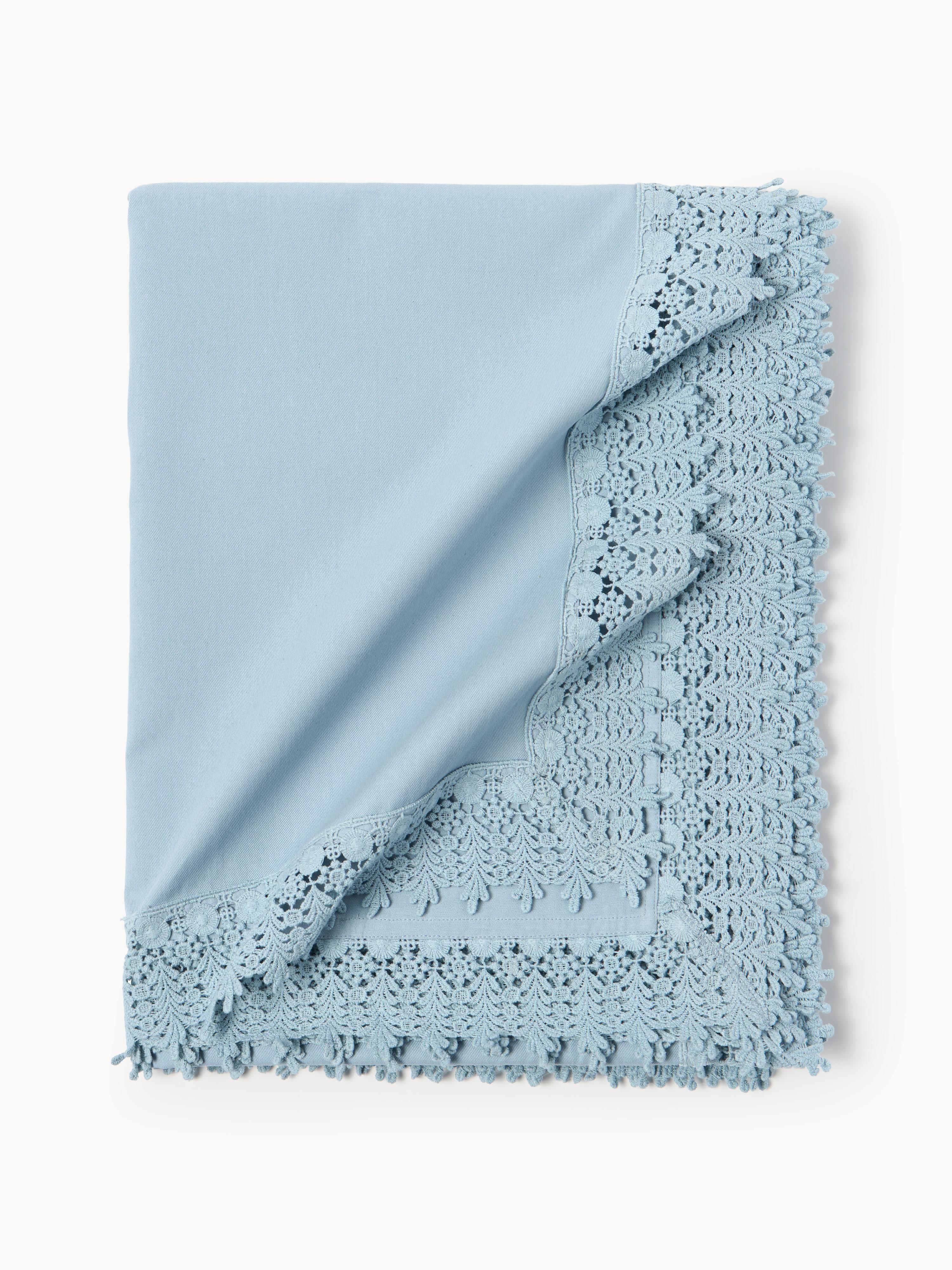 Tischdecke Flavia mit Spitzenabschluss