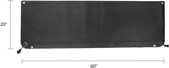 HeatTrak Heated Snow Melting Mats - Heated Outdoor Mats for Walkways - Electric Snow Melting Mats for Decks and Sidewalks - Trusted No-Slip Snow and Ice Melt Heated Sidewalk Mat (20” x 60)